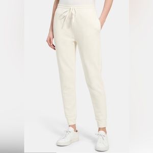 theory white jogging pants